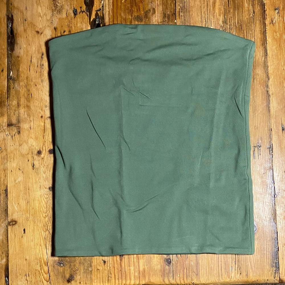 Aritzia Olive Green Tube Top NWOT